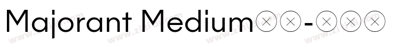 Majorant Medium字体字体转换